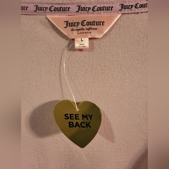 NWT Juicy Couture Pajama Top- Button-Up, JC8329F - Picture 3 of 11